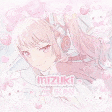 a girl with the name mizuki on it