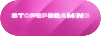 a pink button says stopepegaming on it
