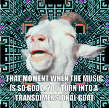 Music Goat GIF - Music Goat Transdimensional GIFs