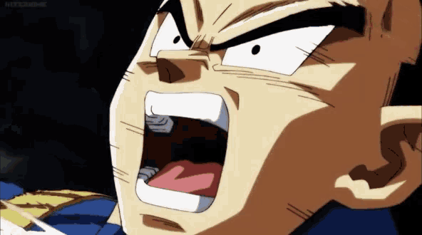 Rage Vegeta GIF - Rage Vegeta Final Flash - Discover & Share GIFs