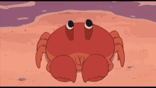 a cartoon bear with a sad expression on his face