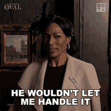 He Wouldnt Let Me Handle It Victoria Franklin GIF - He Wouldnt Let Me Handle It Victoria Franklin The Oval GIFs
