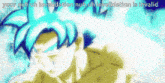 a cartoon of a man with blue hair and the words your nuh uh invalidation nuh uh invalidation is invalid