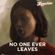 No One Ever Leaves Eleanor Bennett GIF - No One Ever Leaves Eleanor Bennett Moonshine GIFs