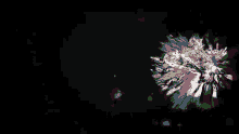a painting of a person being shot with a bullet on a black background