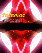 a colorful background with the words selamat suki