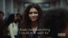 I Finally Had Everything I Could Ever Wish Of Rue Bennett GIF - I Finally Had Everything I Could Ever Wish Of Rue Bennett Zendaya GIFs