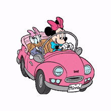 car driving drive minnie mouse daisy duck