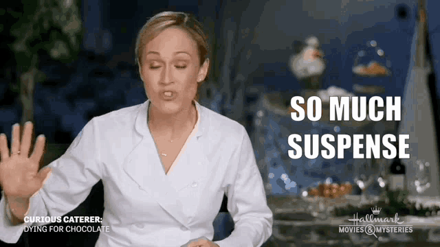 a woman says 