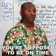 Youre Supposed To Be On Time James GIF - Youre Supposed To Be On Time James Engvid GIFs
