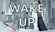 Hospital Wake Up GIF - Hospital Wake Up Shake GIFs