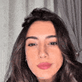 a close up of a woman 's face with a caption that says zeogirl