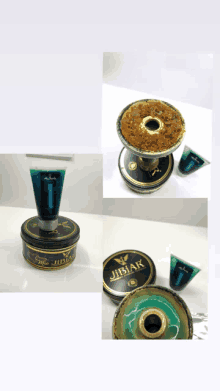 a bottle of jiblak sits next to a bowl