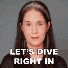 Lets Dive Right In Rachel Smith GIF - Lets Dive Right In Rachel Smith Rachels English GIFs