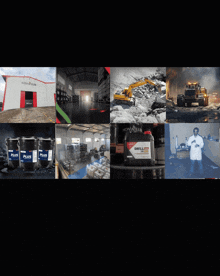 a collage of pictures with the words " anos nova lub " on the top