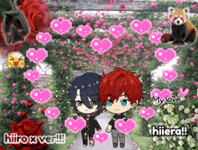 a collage of hearts with the words " my love " written in the middle