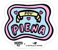 a logo that says troppo x il battello a vapore