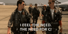 Tom Cruise Top Gun GIF - Tom Cruise Top Gun I Feel The Need For Speed GIFs