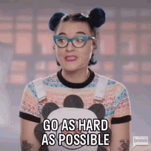 Go As Hard As Possible Hester Sunshine GIF - Go As Hard As Possible Hester Sunshine Project Runway GIFs