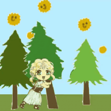 hayfever pollen tree anime