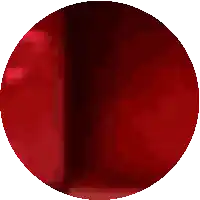 a pixel art of a red circle with a black border