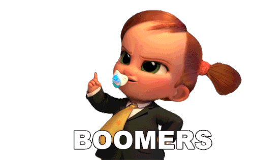 Boomers Tina Templeton Sticker - Boomers Tina Templeton The Boss Baby Family Business Stickers