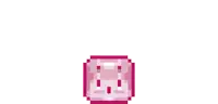 a pixel art illustration of a muscled arm with a smiley face behind it .