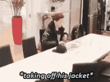 exo taking off his jacket jacket clothing k pop
