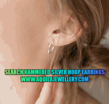 Silverhoopearring Earrings GIF - Silverhoopearring Earrings Silver GIFs