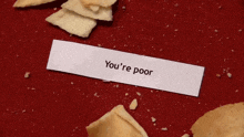 Sml Fortune Cookie GIF - Sml Fortune Cookie Youre Poor GIFs