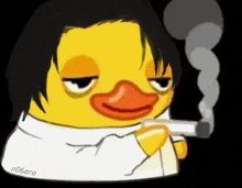 N06ara Duck Smoking GIF
