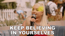 Keep Believing In Yourselves Kim Petras GIF - Keep Believing In Yourselves Kim Petras Coachella GIFs