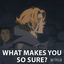 What Makes You So Sure Sypha Belnades GIF - What Makes You So Sure Sypha Belnades Castlevania GIFs
