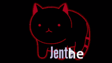 a green logo with the name jenthe written on it