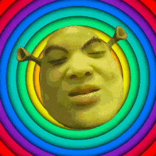 Rainbow Shrek Spin GIF - Rainbow Shrek Spin Spinning GIFs