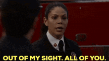 Station 19 Natasha Ross GIF - Station 19 Natasha Ross Out Of My Sight All Of You GIFs