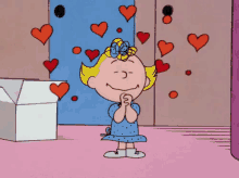 Thinking About Your Crush GIF - Peanuts Sally In Love GIFs