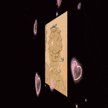a drawing of a person in a fireball with a heart in the middle