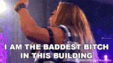 I Am The Baddest Bitch In This Building Reina Del Rey GIF - I Am The Baddest Bitch In This Building Reina Del Rey Wow Women Of Wrestling GIFs