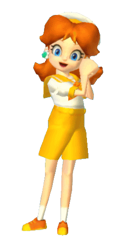 Princess Daisy Mario Kart Wii Sticker - Princess Daisy Mario Kart Wii Sailor Stickers