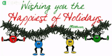 Wishing You The Happiest Of Holidays Gifkaro GIF - Wishing You The Happiest Of Holidays Gifkaro Merry Christmas GIFs