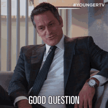 Good Question Charles Brooks GIF - Good Question Charles Brooks Younger GIFs