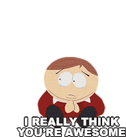I Really Think Youre Awesome Eric Cartman Sticker - I Really Think Youre Awesome Eric Cartman Season12ep09 Stickers
