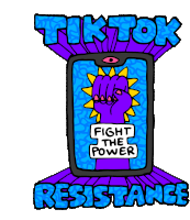 Tiktok Tik Tock Sticker - Tiktok Tik Tock Tiktok Resistance Stickers