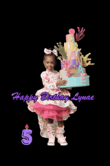 Lynae Land Lynae Turns5 GIF - Lynae Land Lynae Turns5 Happy Birthday Lynae GIFs