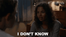 I Dont Know Nora Reid GIF - I Dont Know Nora Reid The Wilds GIFs