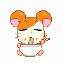 Hamster Eat GIF - Hamster Eat Ramen GIFs