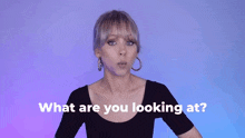 What Are You Looking At Superholly GIF - What Are You Looking At Superholly Que Me Ves GIFs