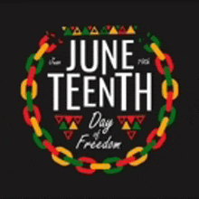 a poster for june tenth day of freedom .