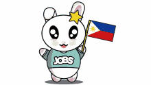 gimmy flag philippines cute waving